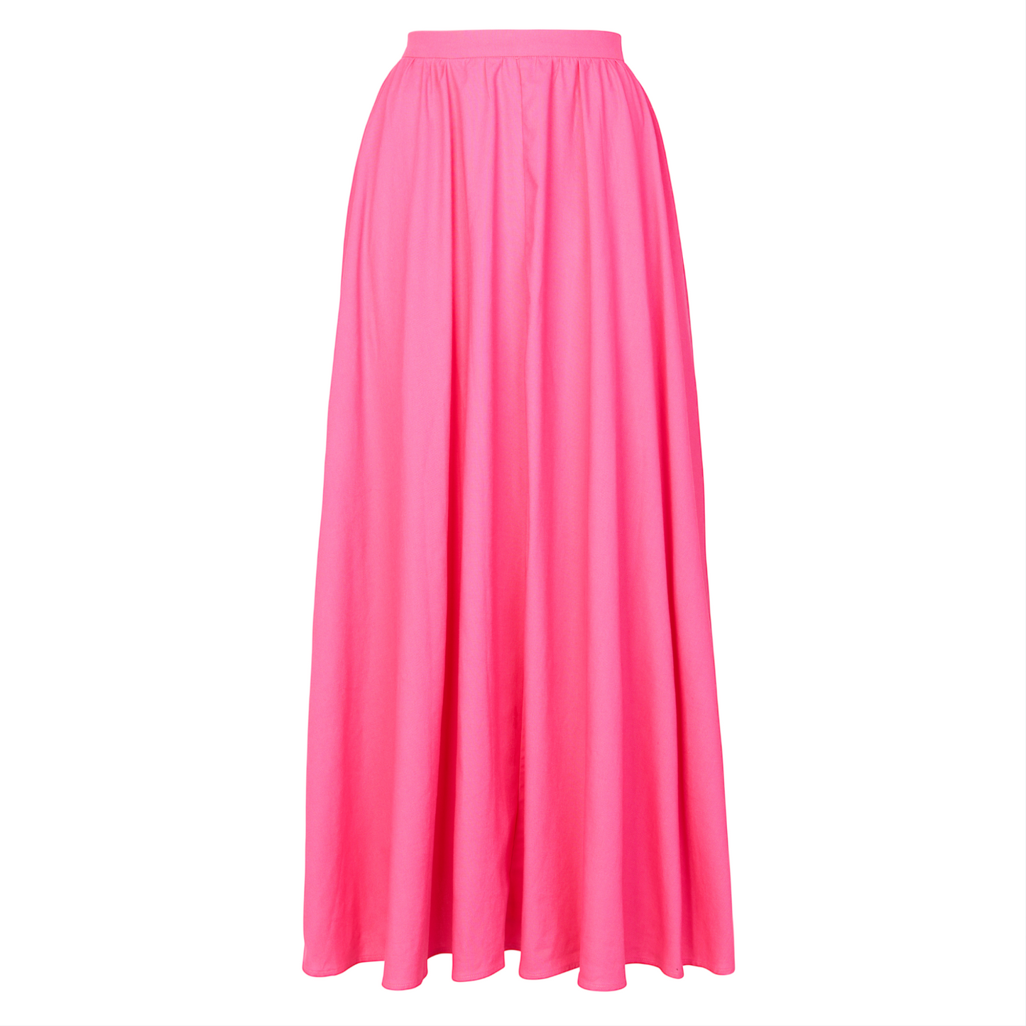 Zayna Linen Maxi Skirt In Pink